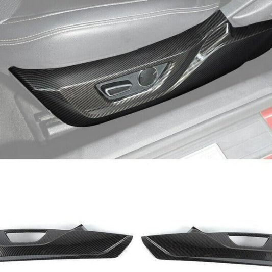 ABS Carbon Look Seat Adjustment Cover Mustang (15-25)