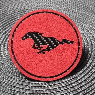 Mustang (15-23) Alcantara Mustang Airbag Centre Trim Cover - Red