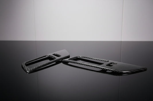Genuine Carbon Door Lever Surround Set - Mustang (15-25)
