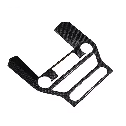 Genuine Carbon Fiber Media Surround Cover For Ford Mustang 2015-23 Models