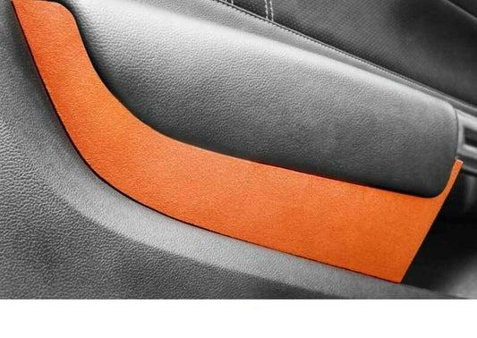Orange Alcantara Door Panel Trim - Mustang (15-23)