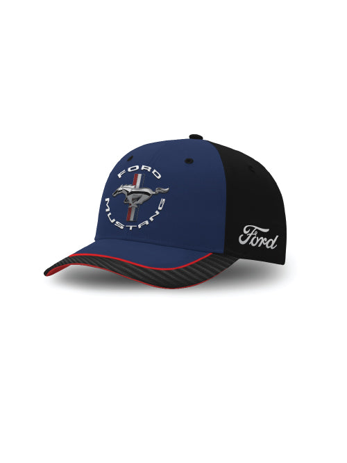 FORD MUSTANG TRIBAR LOGO CAP NAVY/BLACK