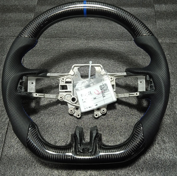 Mustang Black Carbon Steering Wheel w Nappa