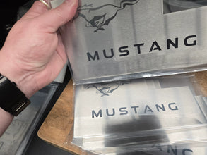 Mustang Logo Fuse Box Vanity Plate - SECONDS (Clearance) For Ford Mustang 2015-23