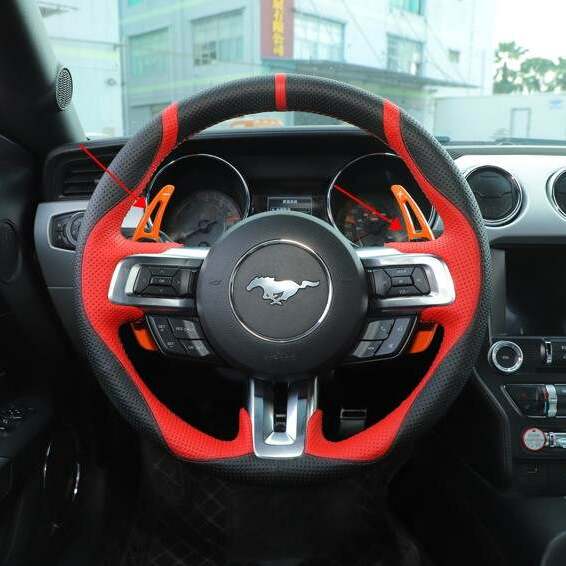 Mustang (15-23) Aluminium Paddle Shifters (Orange)