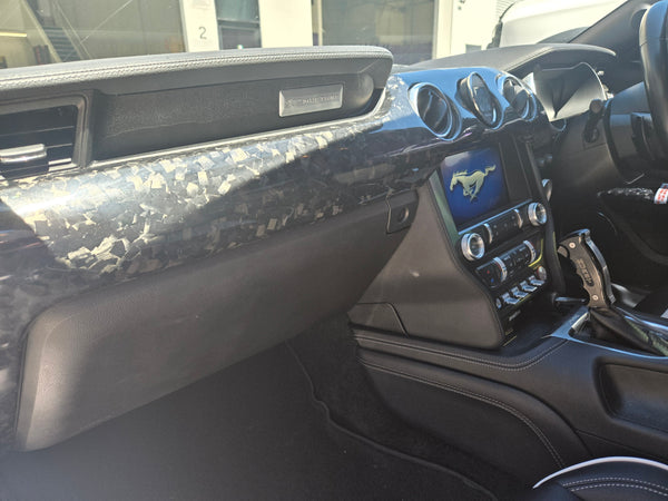 100% Forged Carbon Interior 10 Piece Kit (RHD) Mustang (15-23)
