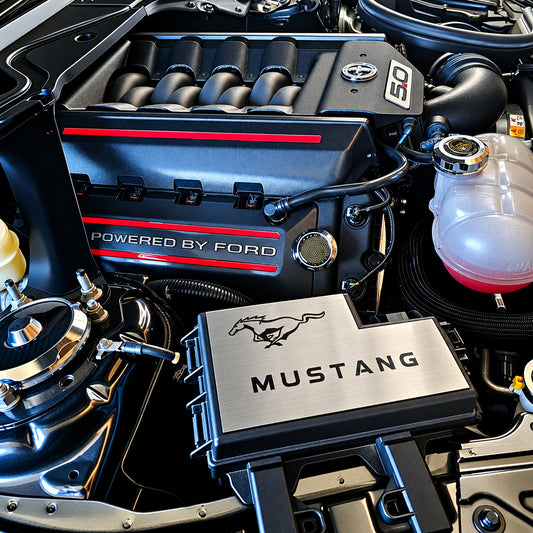 Mustang Logo Fuse Box Vanity Plate For Ford Mustang 2015-23