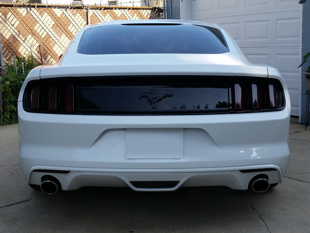 Mustang FM (15-17) Rear Bumper Reflector Overlays - Smoked
