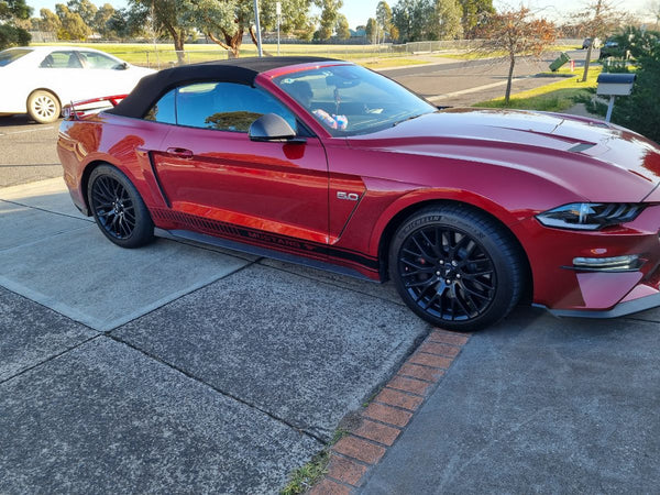 Mustang (15-23) GT Performance Side Scoops - Rapid Red