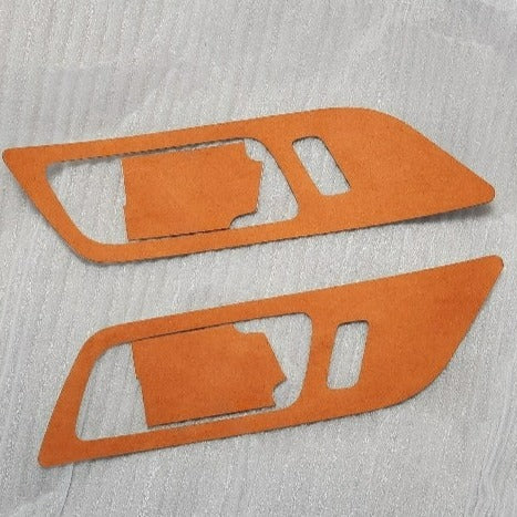 Orange Alcantara Door Handle Trim - Mustang (15-25)