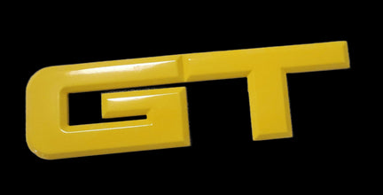 Mustang (15-23) GT Metal Decklid Badge - Triple Yellow