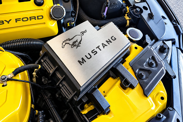Mustang Logo Fuse Box Vanity Plate For Ford Mustang 2015-23
