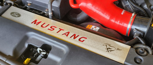 FN Engraved Mustang Radiator Cover Vanity Plate Kit - Mustang FN (2018-23)