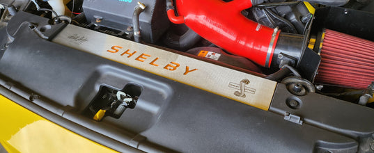 FN SHELBY Engraved Radiator Cover Vanity Plate Kit - Mustang FN (2018-23)