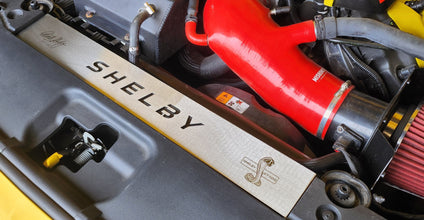 FN SHELBY Engraved Radiator Cover Vanity Plate Kit - Mustang FN (2018-23)