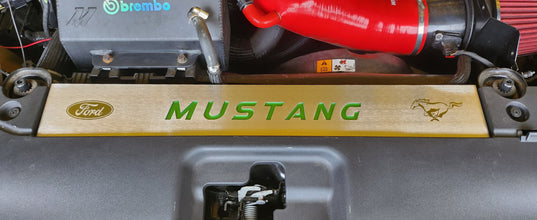FM Engraved Mustang Radiator Cover Vanity Plate Kit - Mustang FM (2015-17)