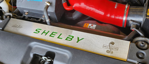 FN SHELBY Engraved Radiator Cover Vanity Plate Kit - Mustang FN (2018-23)