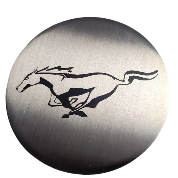 Mustang (15-23) Mustang  Brushed Metal Coasters Set