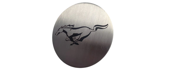 Mustang (15-23) Mustang  Brushed Metal Coasters Set