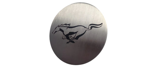 Mustang (15-23) Mustang  Brushed Metal Coasters Set