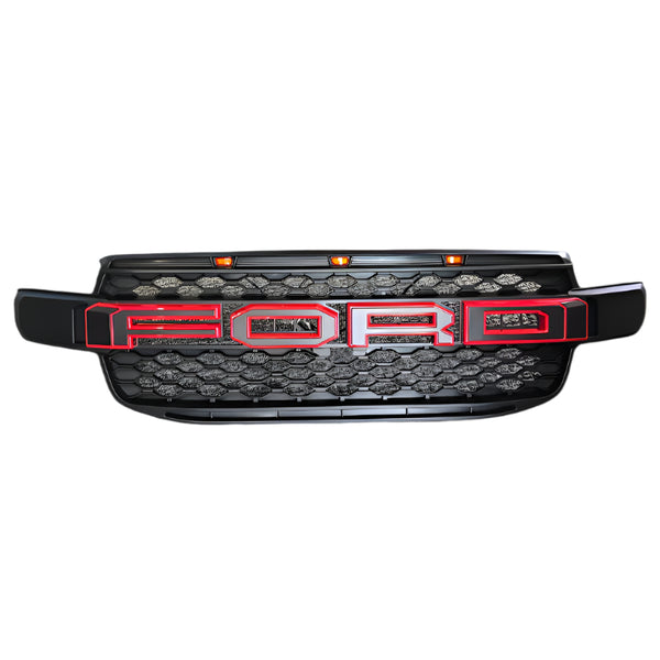 Ford Ranger T9 Raptor Style Grille (Red Accent Letters)