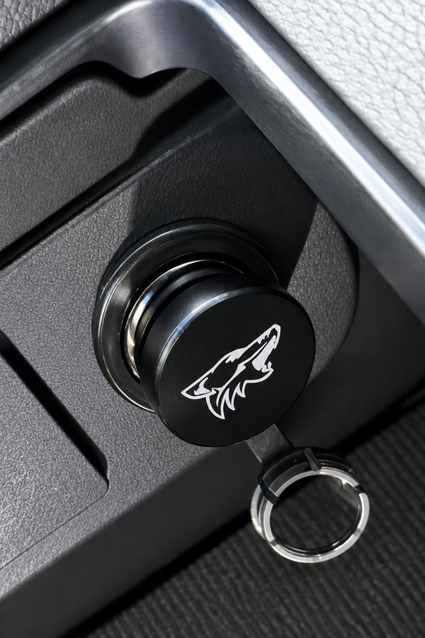 Coyote Logo Armrest Console Lighter Delete