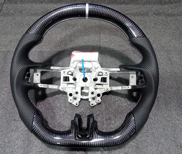 Mustang Black Carbon Steering Wheel w Nappa
