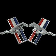 Mustang Tribar Fender Badge Set - Chrome