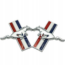 Mustang Tribar Fender Badge Set - Chrome