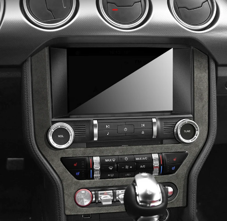 Mustang 2015-23 Alcantara Central Control Media Surround Cover - Black (Coming Soon)