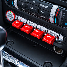 Mustang (15-23) 4 Piece Switch Control Cover Set - Red