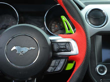 Load image into Gallery viewer, Mustang (15-23) Aluminium Paddle Shifters (Grabber Lime)
