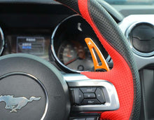 Load image into Gallery viewer, Mustang (15-23) Aluminium Paddle Shifters (Orange)
