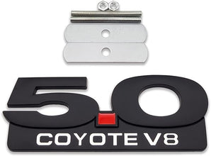 Mustang 5.0 Coyote V8 Grille Badge