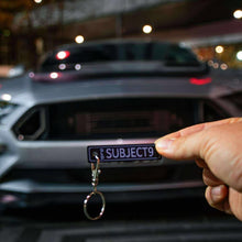 SUBJECT 9 CUSTOM NUMBER PLATE KEY RINGS