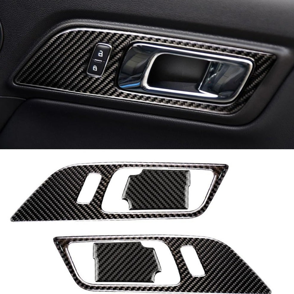 Mustang (15-23) Black Soft Carbon Door Frame Set