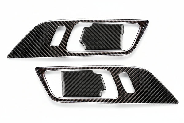 Black Soft Carbon Door Frame Set - Mustang (15-26)