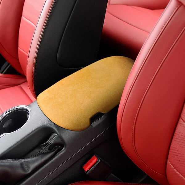 Mustang (15-25) Alcantara Console Cover - Yellow (Coming soon)