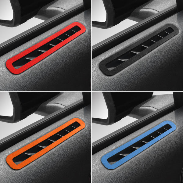 Mustang (15-23) Alcantara Door A/C Vent Trim - Yellow (Coming Soon)