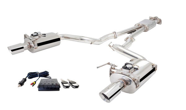 XFORCE Twin 3in Cat-Back Exhaust - Varex Rear Mufflers (Mustang GT 2015-17)