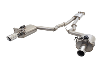 XFORCE Twin 3in Cat-Back Exhaust - Varex Rear Mufflers (Mustang GT 2015-17)