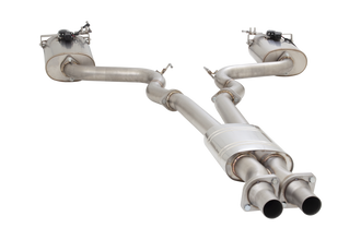 XFORCE Twin 3in Cat-Back Exhaust - Varex Rear Mufflers (Mustang GT 2015-17)