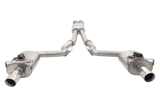 XFORCE Twin 3in Cat-Back Exhaust - Varex Rear Mufflers (Mustang GT 2015-17)