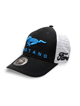FORD MUSTANG ADULTS EMBOSSED CAP WHITE