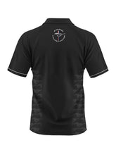 Load image into Gallery viewer, Ford Mustang Mens Black Sublimated Polo Shirt
