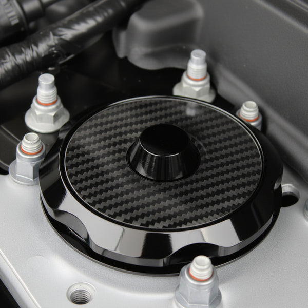 Mustang (2015-23) 5.0L Shadow Series Strut Covers with Carbon Tops