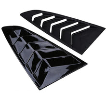 Mustang (15-23) Lambo Style Qtr Window Louvers - Gloss Black