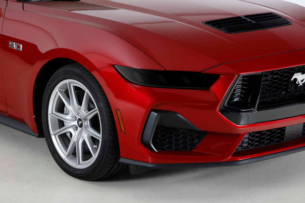 GT Styling s650 2024-2025 Ford Mustang Headlight Cover, 2 Piece, Smoke