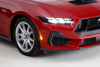 GT Styling s650 2024-2025 Ford Mustang Headlight Cover, 2 Piece, Smoke