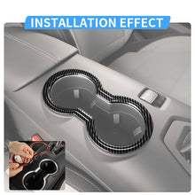 Ford Mustang 2024+ Carbon Look ABS Front Cup Holder Trim Ring Cover